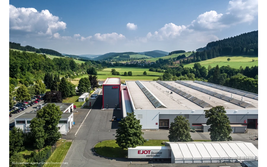 Blick auf Industriegelände