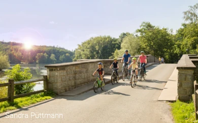Familienradtour auf der Kanzelbrücke