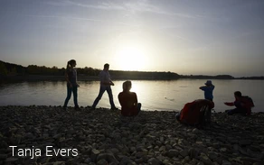 Familie am See