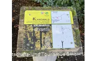 Klangwald Schild Baumharfe