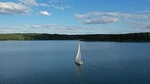 Segelboot auf dem Möhnesee