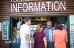 Tourist Information auf der Staumauer